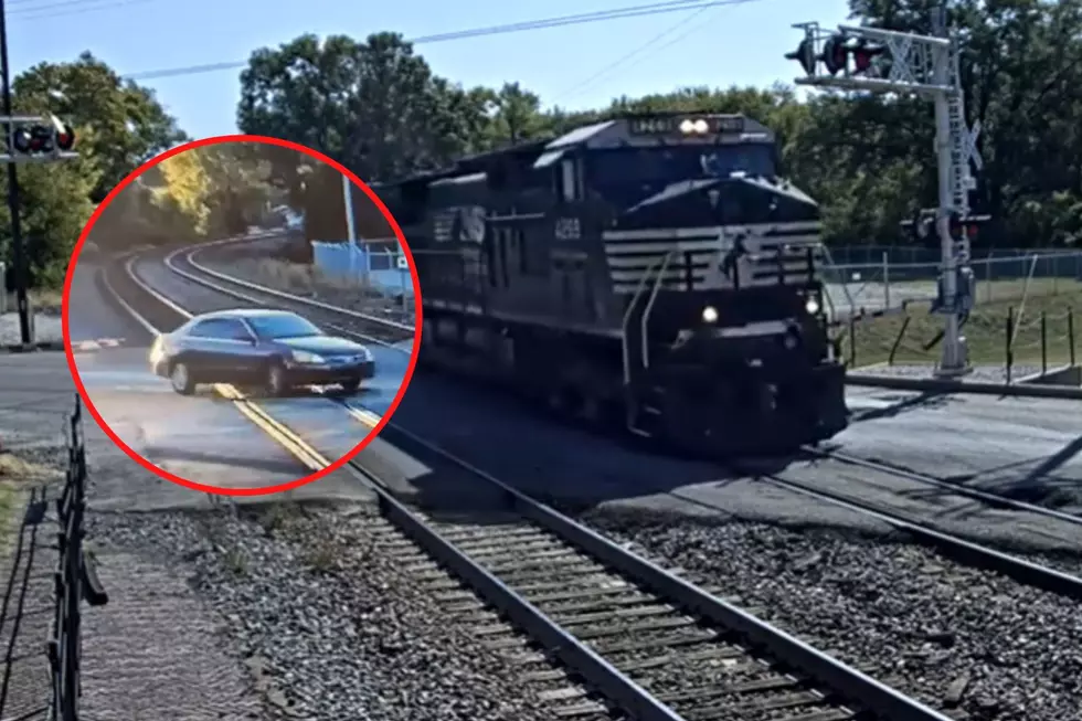 Dramatic Video Captured by Indiana Train Depot: Watch Car Miss Train by Seconds